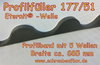 Profilfüller 177/51 P5 Wellprofil System Eternit Welle ® Profil 5 (885mm)